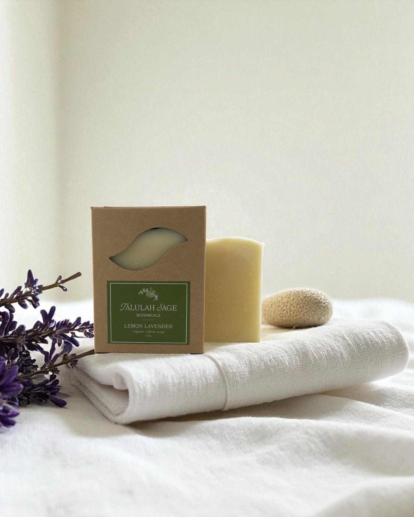 Lemon Lavender Tallow Soap Bar