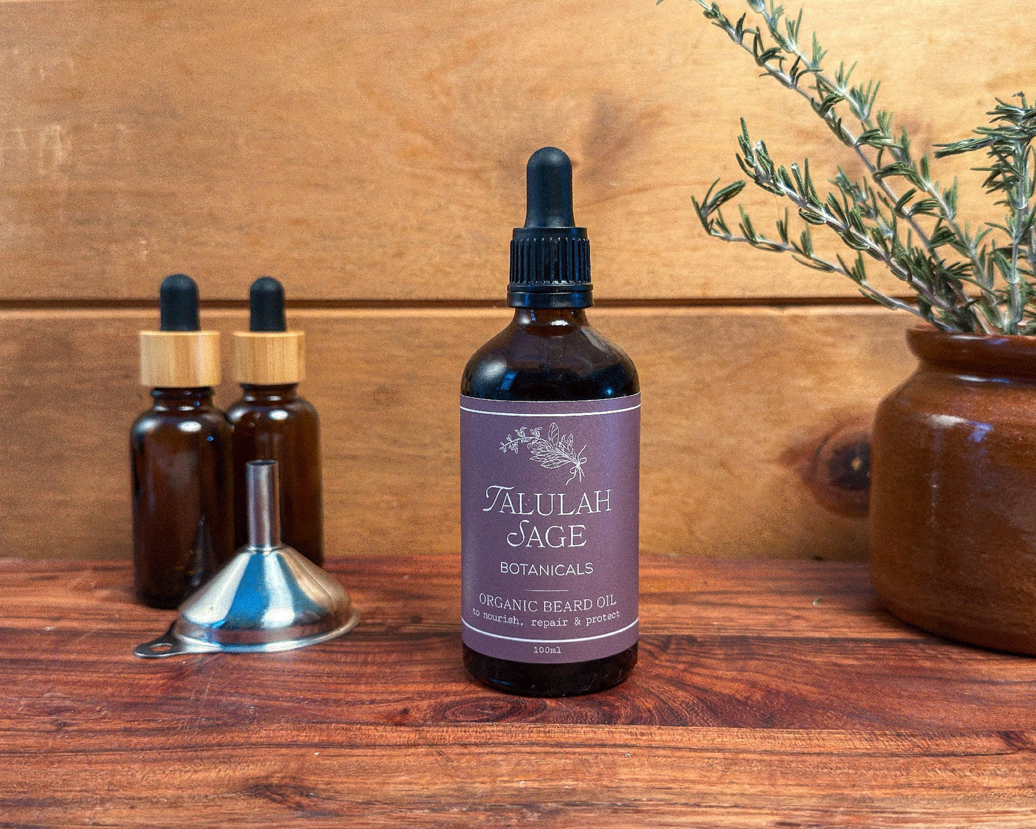 Organic Beard Oil - TALULAH SAGE BOTANICALS