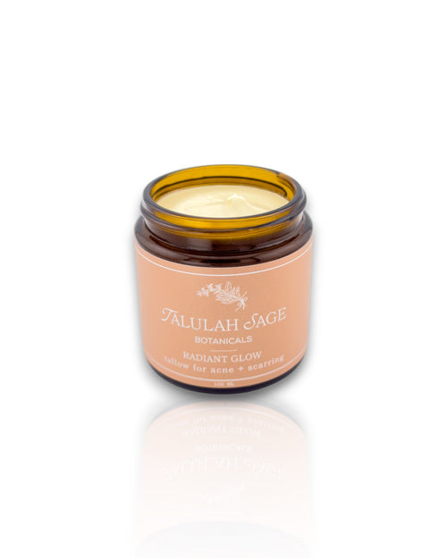 Radiant Glow whipped tallow butter herbal-infused with tea tree and tamanu oil